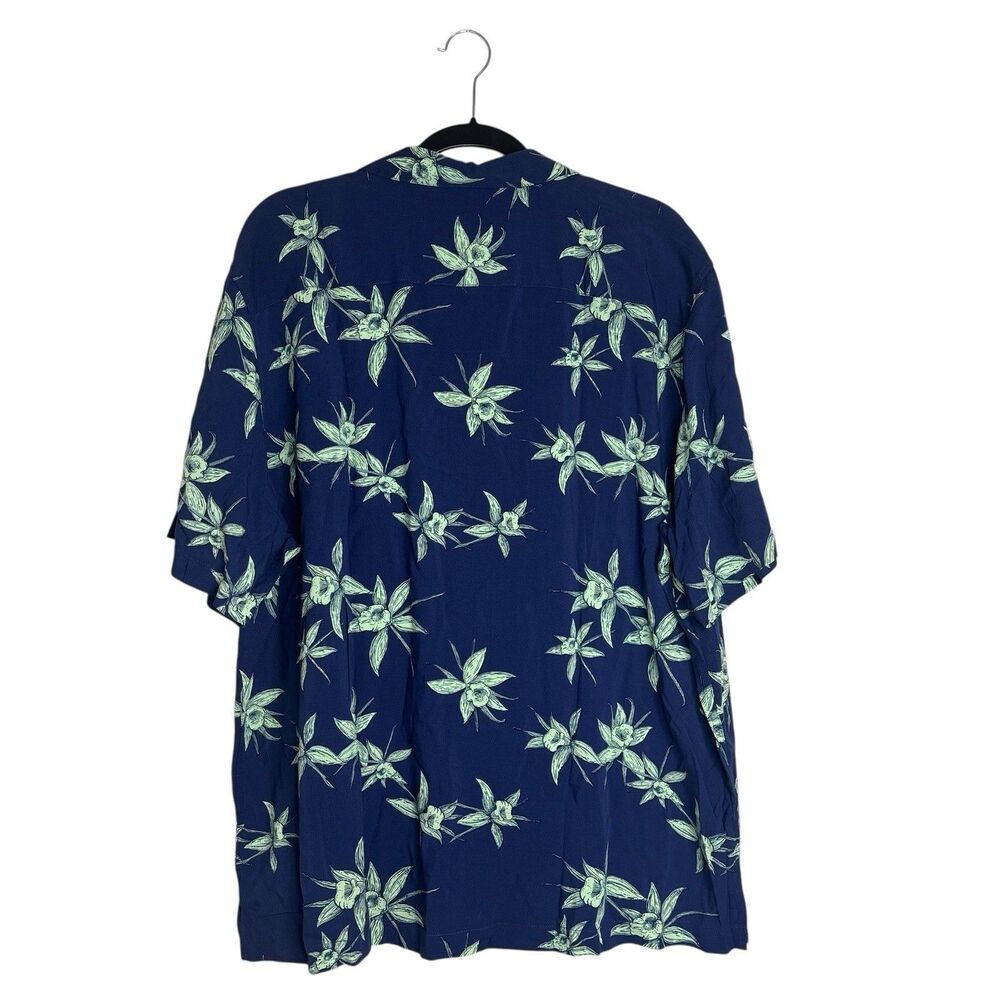 28 Palms Hawaiian Shirt Mens XL Floral Palm Tree Tropical Short Sleeve Flowy - Picture 6 of 6